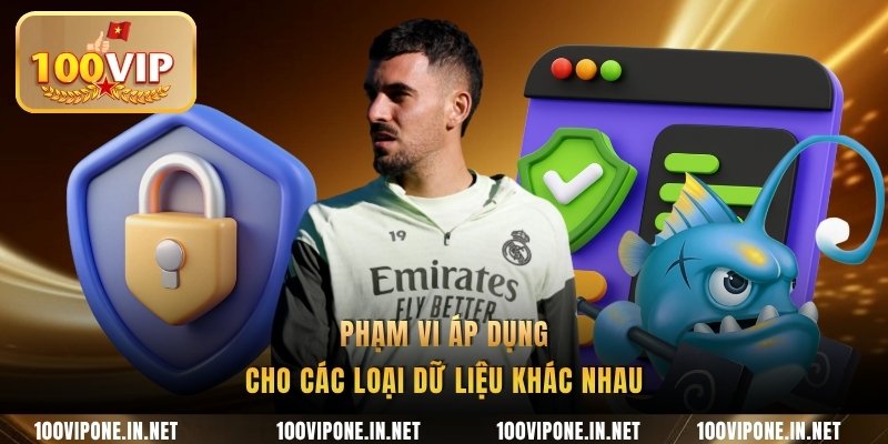 Phạm vi áp dụng cho các loại dữ liệu khác nhau